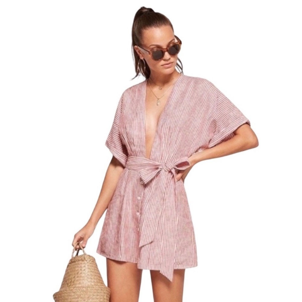 Reformation Cecelia Linen dress